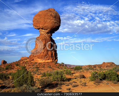 To use this stock image in your creative project, please select the size you need over to the right and click the "Add to Cart" button.
Your downloaded image will come with the Cutcaster watermark removed so don’t worry about the watermark you see on this page. Balanced Rock stock photo, Balanced Rock in Arches National Park, Utah. by Mike Norton