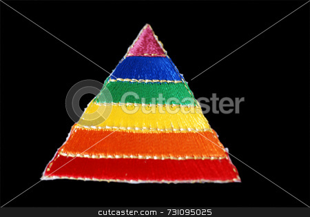 To use this stock image in your creative project, please select the size you need over to the right and click the "Add to Cart" button.
Your downloaded image will come with the Cutcaster watermark removed so don’t worry about the watermark you see on this page. Gay Pride Triangle stock photo, A rainbow triangle symbolic of the gay pride movement by Philippa Willitts