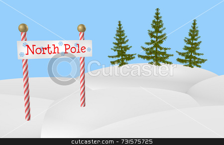To use this stock image in your creative project, please select the size you need over to the right and click the "Add to Cart" button.
Your downloaded image will come with the Cutcaster watermark removed so don’t worry about the watermark you see on this page. North Pole Sign stock photo, North Pole sign on two red and white peppermint stripe vertical posts and evergreen trees in background. Simple and fun, posts are topped with gold metal spheres or balls. North Pole sign area has blue snowflakes and simple wooden texture. Dimensional snow mounds and blue sky with lots of room for design text and additions. Suited to Christmas holiday season. by ngirl
