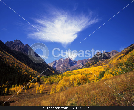 To use this stock image in your creative project, please select the size you need over to the right and click the "Add to Cart" button.
Your downloaded image will come with the Cutcaster watermark removed so don’t worry about the watermark you see on this page. Maroon Bells stock photo, The Maroon Bells in the White River National Forest, Colorado. by Mike Norton