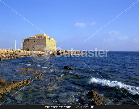 To use this stock image in your creative project, please select the size you need over to the right and click the "Add to Cart" button.
Your downloaded image will come with the Cutcaster watermark removed so don’t worry about the watermark you see on this page. Paphos Fort stock photo, The old fort in Paphos, Cyprus, Europe by Paul Phillips