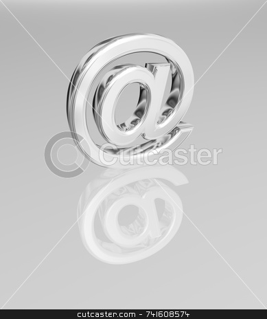 To use this stock image in your creative project, please select the size you need over to the right and click the "Add to Cart" button.
Your downloaded image will come with the Cutcaster watermark removed so don’t worry about the watermark you see on this page. 3D Email symbol stock photo, 3D render of an Email symbol made of chrome include a clipping path. by Jean Larue-Frechette