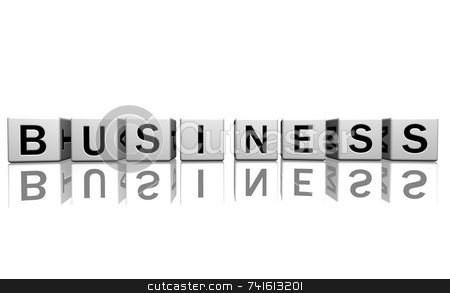 To use this stock image in your creative project, please select the size you need over to the right and click the "Add to Cart" button.
Your downloaded image will come with the Cutcaster watermark removed so don’t worry about the watermark you see on this page. Dice white business stock photo, Dice isolated on a white reflecting floor making the word business by Jean Larue-Frechette