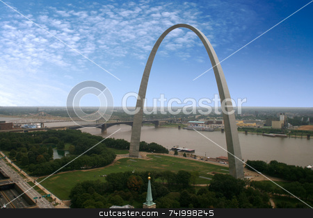 To use this stock image in your creative project, please select the size you need over to the right and click the "Add to Cart" button.
Your downloaded image will come with the Cutcaster watermark removed so don’t worry about the watermark you see on this page. St. Louis Arch - the Jefferson National Expansion Memorial stock photo, An interesting view of the Arch - Gateway to the West - the Jefferson National Expansion Memorial (U.S. National Park Service) by Mitch Aunger