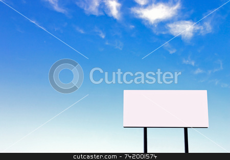 To use this stock image in your creative project, please select the size you need over to the right and click the "Add to Cart" button.
Your downloaded image will come with the Cutcaster watermark removed so don’t worry about the watermark you see on this page. Billboard on a beautiful blue sky -small sign version stock photo, Brand new billboard and a wispy blue sky - the sun was on the left in the background sky giving a lighter left side of the image. by Mitch Aunger