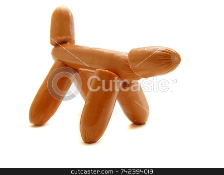 To use this stock image in your creative project, please select the size you need over to the right and click the "Add to Cart" button.
Your downloaded image will come with the Cutcaster watermark removed so don’t worry about the watermark you see on this page. Food Play stock photo, Playing with food wiener dog made from franks by Jack Schiffer