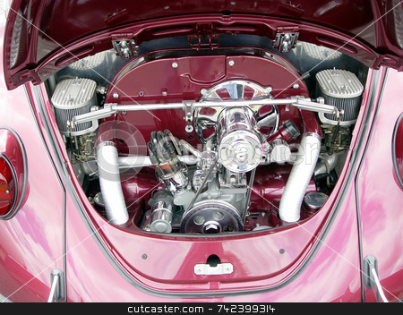 To use this stock image in your creative project, please select the size you need over to the right and click the "Add to Cart" button.
Your downloaded image will come with the Cutcaster watermark removed so don’t worry about the watermark you see on this page. Custom Engine stock photo, Custom built competing at a car show by Jack Schiffer