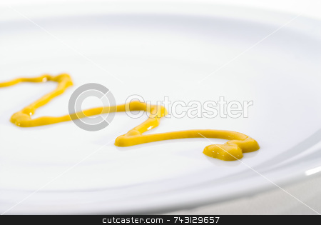 To use this stock image in your creative project, please select the size you need over to the right and click the "Add to Cart" button.
Your downloaded image will come with the Cutcaster watermark removed so don’t worry about the watermark you see on this page. Mustard on a plate stock photo, A close-up of yellow mustard on a plate by Vince Clements