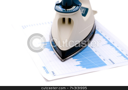 To use this stock image in your creative project, please select the size you need over to the right and click the "Add to Cart" button.
Your downloaded image will come with the Cutcaster watermark removed so don’t worry about the watermark you see on this page. Ironing out the economy stock photo, Iron on a stock report to indicate ironing out the economy by Vince Clements