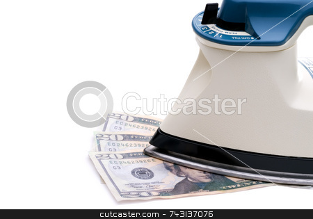 To use this stock image in your creative project, please select the size you need over to the right and click the "Add to Cart" button.
Your downloaded image will come with the Cutcaster watermark removed so don’t worry about the watermark you see on this page. Ironing out the economy stock photo, Iron on money to indicate ironing out the economy or money laundering by Vince Clements