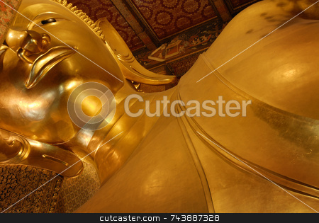 To use this stock image in your creative project, please select the size you need over to the right and click the "Add to Cart" button.
Your downloaded image will come with the Cutcaster watermark removed so don’t worry about the watermark you see on this page. Reclining Buddha Thailand stock photo, The Buddhist Temple Wat Pho, commonly known as the Temple of the Reclining Buddha, was originally built in 1688 in the Phra Nakhon district of Bangkok Thailand. The temple, however, didn?? by A Cotton Photo