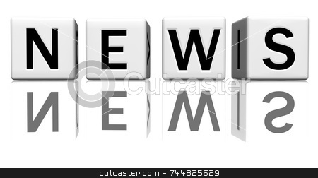 To use this stock image in your creative project, please select the size you need over to the right and click the "Add to Cart" button.
Your downloaded image will come with the Cutcaster watermark removed so don’t worry about the watermark you see on this page. Dice white news stock photo, Dice isolated on a reflecting white ground, making the word news by Jean Larue-Frechette
