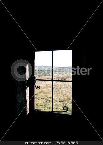 To use this stock image in your creative project, please select the size you need over to the right and click the "Add to Cart" button.
Your downloaded image will come with the Cutcaster watermark removed so don’t worry about the watermark you see on this page. View from an old window stock photo, View looking out from an old window by Paul Phillips