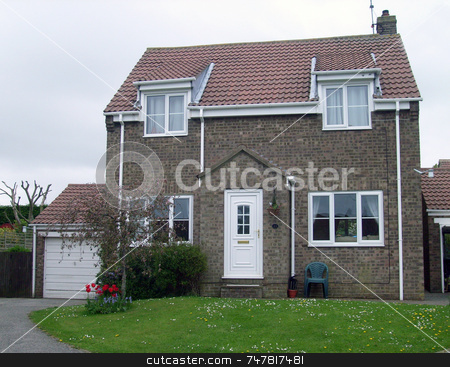 To use this stock image in your creative project, please select the size you need over to the right and click the "Add to Cart" button.
Your downloaded image will come with the Cutcaster watermark removed so don’t worry about the watermark you see on this page. English modern suburban home stock photo, Modern suburban house in England by Martin Crowdy