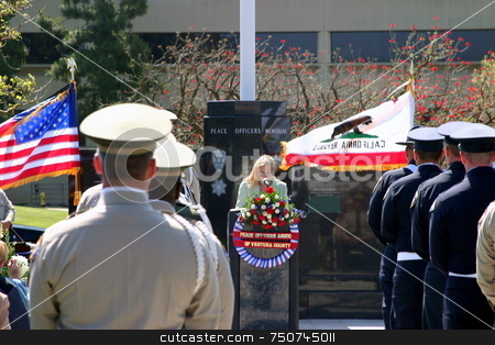 To use this stock image in your creative project, please select the size you need over to the right and click the "Add to Cart" button.
Your downloaded image will come with the Cutcaster watermark removed so don’t worry about the watermark you see on this page. Ventura County Peace Officers Memorial Service stock photo, Ventura County Peace Officers Memorial service Thursday, May 22, 2008 by Henrik Lehnerer