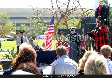 To use this stock image in your creative project, please select the size you need over to the right and click the "Add to Cart" button.
Your downloaded image will come with the Cutcaster watermark removed so don’t worry about the watermark you see on this page. Ventura County Peace Officers Memorial Service stock photo, Ventura County Peace Officers Memorial service Thursday, May 22, 2008 by Henrik Lehnerer
