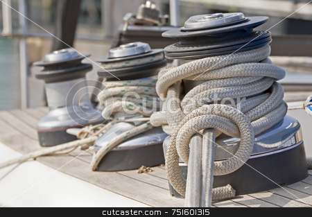 To use this stock image in your creative project, please select the size you need over to the right and click the "Add to Cart" button.
Your downloaded image will come with the Cutcaster watermark removed so don’t worry about the watermark you see on this page. Winches stock photo, Winches to pull on sails on a boat by Massimiliano Leban