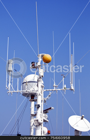 To use this stock image in your creative project, please select the size you need over to the right and click the "Add to Cart" button.
Your downloaded image will come with the Cutcaster watermark removed so don’t worry about the watermark you see on this page. Ship mast stock photo, Antenna mast with radar and satellite on a boat by Massimiliano Leban