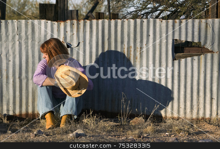 To use this stock image in your creative project, please select the size you need over to the right and click the "Add to Cart" button.
Your downloaded image will come with the Cutcaster watermark removed so don’t worry about the watermark you see on this page. Woman in a Cowboy Hat Looking Right stock photo, Woman in a Cowboy hat sitting against a Corrugated Metal fence and Looking to her Right. by Scott Griessel