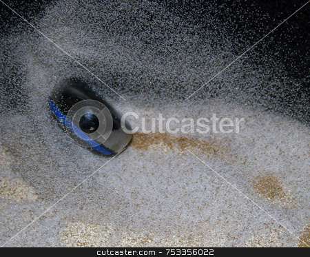 To use this stock image in your creative project, please select the size you need over to the right and click the "Add to Cart" button.
Your downloaded image will come with the Cutcaster watermark removed so don’t worry about the watermark you see on this page. Shuffleboard Puck stock photo, This is a shuffleboard fly going through the sand. by Lucy Clark