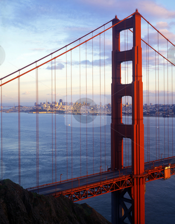 To use this stock image in your creative project, please select the size you need over to the right and click the "Add to Cart" button.
Your downloaded image will come with the Cutcaster watermark removed so don’t worry about the watermark you see on this page. Golden Gate Bridge 4 stock photo, The Golden Gate Bridge & San Francisco photographed from the Marin Headlands. by Mike Norton