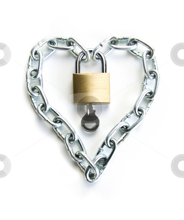 To use this stock image in your creative project, please select the size you need over to the right and click the "Add to Cart" button.
Your downloaded image will come with the Cutcaster watermark removed so don’t worry about the watermark you see on this page. The Key to my Heart stock photo, A Padlocked Chain Shaped Lock a Heart and the Key to Open It by Scott Griessel