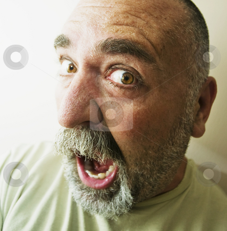 To use this stock image in your creative project, please select the size you need over to the right and click the "Add to Cart" button.
Your downloaded image will come with the Cutcaster watermark removed so don’t worry about the watermark you see on this page. Screaming Man stock photo, Protrait of an screaming bald man with a beard. by Scott Griessel