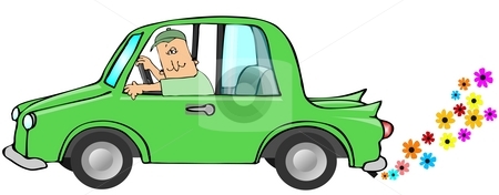 To use this stock image in your creative project, please select the size you need over to the right and click the "Add to Cart" button.
Your downloaded image will come with the Cutcaster watermark removed so don’t worry about the watermark you see on this page. Clean Exhaust stock photo, This illustration depicts a green car with flowers coming from the exhaust. by Dennis Cox
