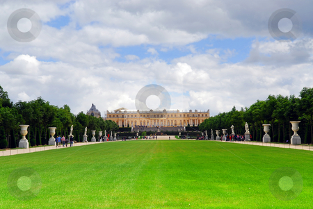 To use this stock image in your creative project, please select the size you need over to the right and click the "Add to Cart" button.
Your downloaded image will come with the Cutcaster watermark removed so don’t worry about the watermark you see on this page. Versailles gardens and palace stock photo, Simmer view of Versailles palace and gardens, France. by Elena Elisseeva