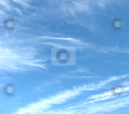 To use this stock image in your creative project, please select the size you need over to the right and click the "Add to Cart" button.
Your downloaded image will come with the Cutcaster watermark removed so don’t worry about the watermark you see on this page. Whispy Clouds stock photo, Whispy clouds on a blue sky day, showing diagonal formations on the lower right by Tom and Beth Pulsipher
