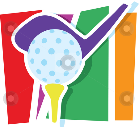 To use this stock image in your creative project, please select the size you need over to the right and click the "Add to Cart" button.
Your downloaded image will come with the Cutcaster watermark removed so don’t worry about the watermark you see on this page. Golf Graphic stock photo, A golf club and ball on a stylized striped background by Maria Bell