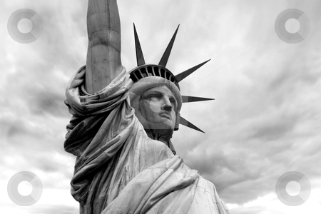 To use this stock image in your creative project, please select the size you need over to the right and click the "Add to Cart" button.
Your downloaded image will come with the Cutcaster watermark removed so don’t worry about the watermark you see on this page. Statue of Liberty stock photo, Photo of the Statue of Liberty in New York City. Black and white version.
by © Ron Sumners
