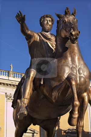 To use this stock image in your creative project, please select the size you need over to the right and click the "Add to Cart" button.
Your downloaded image will come with the Cutcaster watermark removed so don’t worry about the watermark you see on this page. Emperor Marcus Aurelius Bronze Equestrian Statue Capitoline Hill stock photo, Emperor Marcus Aurelius Bronze Equestrian Statue Capitoline Hill Against Blue Sky Details Front of the Museum Rome Italy
by William Perry