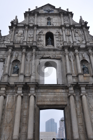 To use this stock image in your creative project, please select the size you need over to the right and click the "Add to Cart" button.
Your downloaded image will come with the Cutcaster watermark removed so don’t worry about the watermark you see on this page. Ruins of St. Paul's Cathedral stock photo, Ruins of St. Paul's Cathedral in Macau by Ritu Jethani
