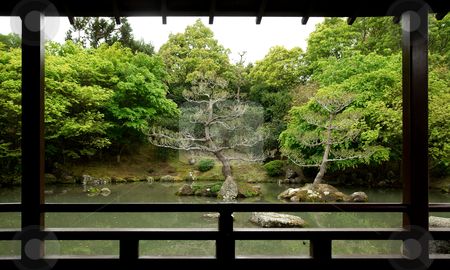 To use this stock image in your creative project, please select the size you need over to the right and click the "Add to Cart" button.
Your downloaded image will come with the Cutcaster watermark removed so don’t worry about the watermark you see on this page. Garden stock photo, Outlook into a japanese-style zen garden with lake and trees in New Zealand by josefstuefer