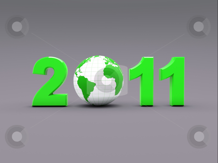 To use this stock image in your creative project, please select the size you need over to the right and click the "Add to Cart" button.
Your downloaded image will come with the Cutcaster watermark removed so don’t worry about the watermark you see on this page. 3d new year 2011 illustration stock photo, New year 2011. illustration with 3d globe by Christophe Rolland
