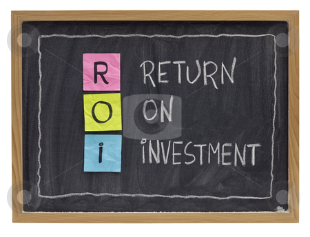 To use this stock image in your creative project, please select the size you need over to the right and click the "Add to Cart" button.
Your downloaded image will come with the Cutcaster watermark removed so don’t worry about the watermark you see on this page. Return on investment concept stock photo, ROI - return on investment acronym explained with color sticky notes and white chalk handwriting on blackboard by Marek Uliasz