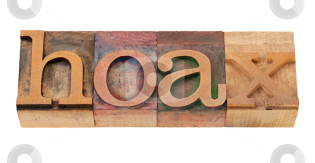 To use this stock image in your creative project, please select the size you need over to the right and click the "Add to Cart" button.
Your downloaded image will come with the Cutcaster watermark removed so don’t worry about the watermark you see on this page. Hoax - word in letterpress type stock photo, hoax - word in vintage wooden letterpress printing block, stained by color inks, isolated o n white by Marek Uliasz