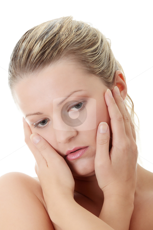 To use this stock image in your creative project, please select the size you need over to the right and click the "Add to Cart" button.
Your downloaded image will come with the Cutcaster watermark removed so don’t worry about the watermark you see on this page. Corpulent woman stock photo, Close-up, portrait of a corpulent woman, isolated on white background by Piotr_Marcinski
