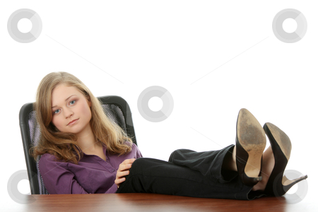 To use this stock image in your creative project, please select the size you need over to the right and click the "Add to Cart" button.
Your downloaded image will come with the Cutcaster watermark removed so don’t worry about the watermark you see on this page. Resting stock photo, Young beautiful business lady having a rest at the working place. Isolated.
by Piotr_Marcinski