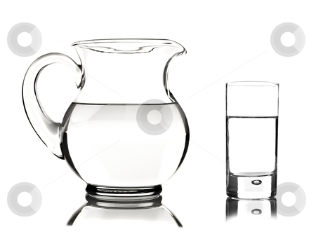 To use this stock image in your creative project, please select the size you need over to the right and click the "Add to Cart" button.
Your downloaded image will come with the Cutcaster watermark removed so don’t worry about the watermark you see on this page. Glass and glass pitcher on white background stock photo, Glass and glass pitcher on white background with space for text by tish1