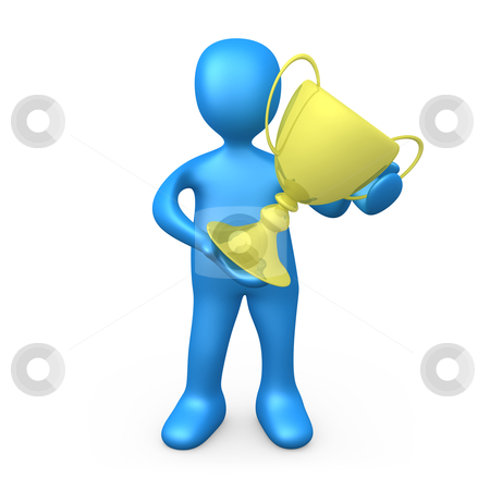 To use this stock image in your creative project, please select the size you need over to the right and click the "Add to Cart" button.
Your downloaded image will come with the Cutcaster watermark removed so don’t worry about the watermark you see on this page. Winner stock photo, 3d person holding a large cup . by Konstantinos Kokkinis