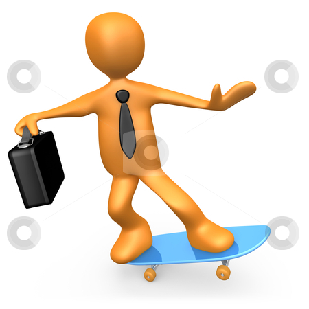 To use this stock image in your creative project, please select the size you need over to the right and click the "Add to Cart" button.
Your downloaded image will come with the Cutcaster watermark removed so don’t worry about the watermark you see on this page. Businessman On Skateboard stock photo, Computer Generated Image - Businessman On Skateboard. by Konstantinos Kokkinis
