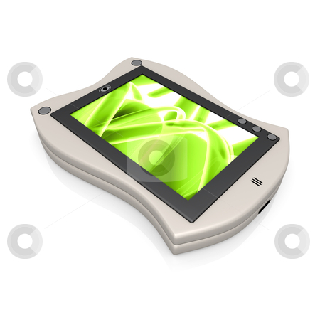 To use this stock image in your creative project, please select the size you need over to the right and click the "Add to Cart" button.
Your downloaded image will come with the Cutcaster watermark removed so don’t worry about the watermark you see on this page. Palmtop stock photo, Computer generated image - 3d Palmtop . by Konstantinos Kokkinis
