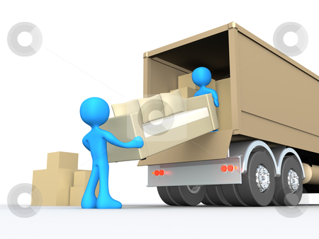 To use this stock image in your creative project, please select the size you need over to the right and click the "Add to Cart" button.
Your downloaded image will come with the Cutcaster watermark removed so don’t worry about the watermark you see on this page. Moving Company stock photo, Computer generated image - Moving Company . by Konstantinos Kokkinis