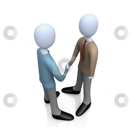 To use this stock image in your creative project, please select the size you need over to the right and click the "Add to Cart" button.
Your downloaded image will come with the Cutcaster watermark removed so don’t worry about the watermark you see on this page. Business Deal stock photo, Illustration of two business people shaking hands . by Konstantinos Kokkinis