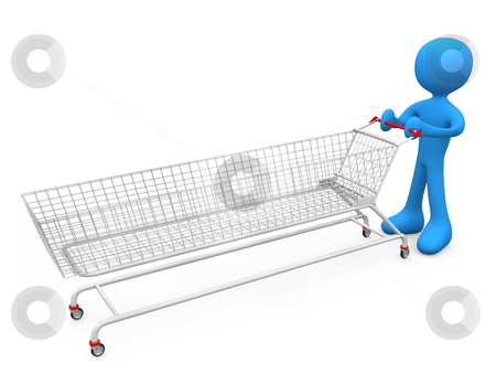 To use this stock image in your creative project, please select the size you need over to the right and click the "Add to Cart" button.
Your downloaded image will come with the Cutcaster watermark removed so don’t worry about the watermark you see on this page. Extreme Shopping stock photo, 3d metaphor of an addicted consumer . by Konstantinos Kokkinis