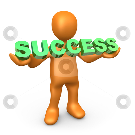 To use this stock image in your creative project, please select the size you need over to the right and click the "Add to Cart" button.
Your downloaded image will come with the Cutcaster watermark removed so don’t worry about the watermark you see on this page. Success stock photo, 3d person holding the word "success" . by Konstantinos Kokkinis