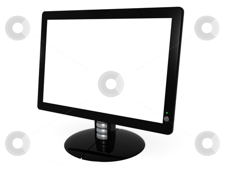 To use this stock image in your creative project, please select the size you need over to the right and click the "Add to Cart" button.
Your downloaded image will come with the Cutcaster watermark removed so don’t worry about the watermark you see on this page. Black Monitor stock photo, Computer generated image - Black Monitor . by Konstantinos Kokkinis