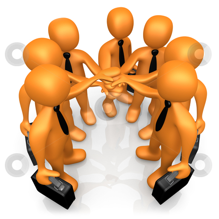 To use this stock image in your creative project, please select the size you need over to the right and click the "Add to Cart" button.
Your downloaded image will come with the Cutcaster watermark removed so don’t worry about the watermark you see on this page. Teamwork stock photo, Computer Generated 3D Image - Teamwork . by Konstantinos Kokkinis